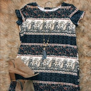 Mini Paisley Print Dress